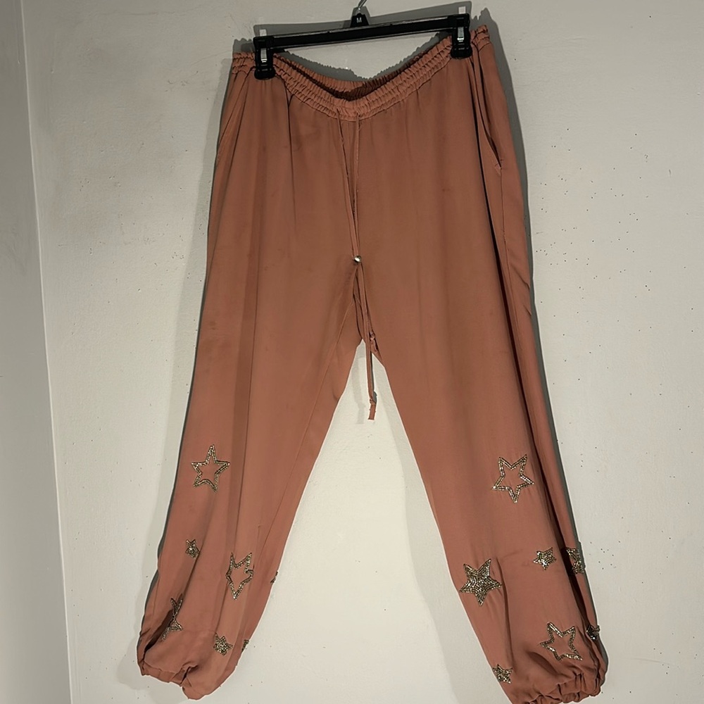Cha Sor pant’s with rhinestones at the bottom of each leg